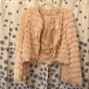 Light pink, fluffy jacket